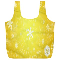 Snowflakes Full Print Recycle Bag (xl) by nate14shop