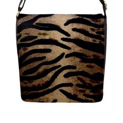 Tiger 001 Flap Closure Messenger Bag (l) by nate14shop