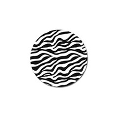Tiger White-black 003 Jpg Golf Ball Marker by nate14shop