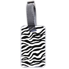 Tiger White-black 003 Jpg Luggage Tag (two Sides) by nate14shop
