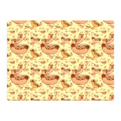 Hot-dog-pizza Double Sided Flano Blanket (mini)  by nate14shop