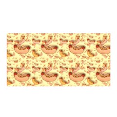 Hot-dog-pizza Satin Wrap 35  X 70 