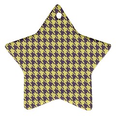 Houndstooth Ornament (star) by nate14shop