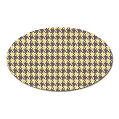 Houndstooth Oval Magnet by nate14shop