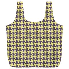 Houndstooth Full Print Recycle Bag (xl) by nate14shop