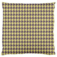 Houndstooth Large Flano Cushion Case (two Sides) by nate14shop