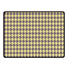 Houndstooth Double Sided Fleece Blanket (small)  by nate14shop