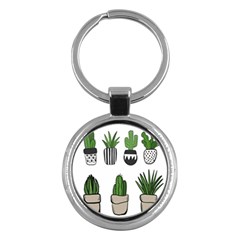 Succulents Key Chain (round) by nate14shop