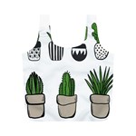 Succulents Full Print Recycle Bag (M) Back