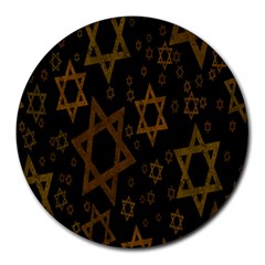 Star-of-david Round Mousepads by nate14shop