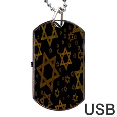 Star-of-david Dog Tag Usb Flash (two Sides) by nate14shop