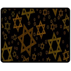 Star-of-david Double Sided Fleece Blanket (medium)  by nate14shop