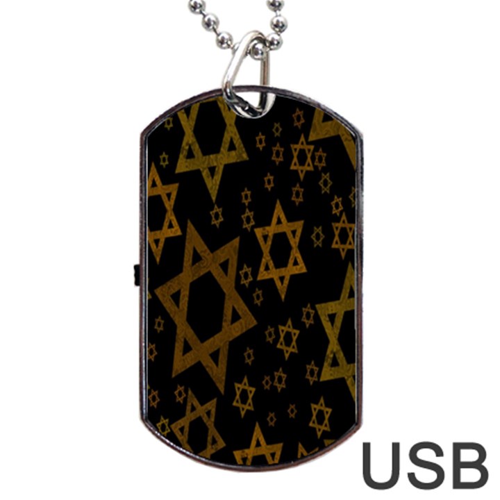 Star-of-david Dog Tag USB Flash (One Side)