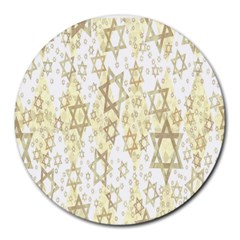 Star-of-david-001 Round Mousepads by nate14shop