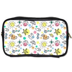 Drawing Pattern Toiletries Bag (one Side) by artworkshop