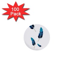 Feather Bird 1  Mini Buttons (100 pack) 