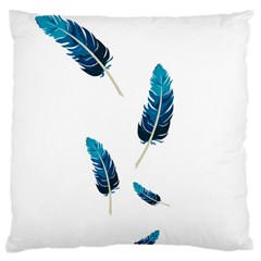Feather Bird Standard Flano Cushion Case (two Sides) by artworkshop