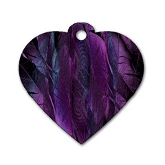 Feather Dog Tag Heart (one Side) by artworkshop