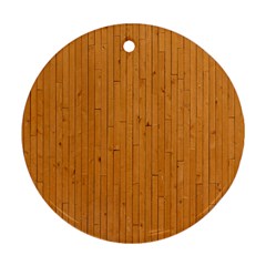 Hardwood Vertical Round Ornament (Two Sides)