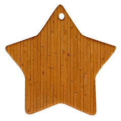 Hardwood Vertical Star Ornament (two Sides) by artworkshop