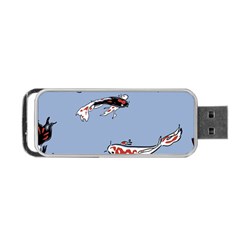 Fish Carp Koi Koi Portable Usb Flash (one Side) by artworkshop