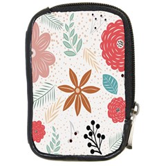 Nature Flora Compact Camera Leather Case by artworkshop