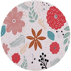 Nature Flora Uv Print Round Tile Coaster by artworkshop