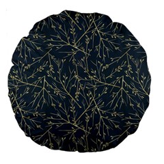 Nature Twigs Large 18  Premium Round Cushions by artworkshop