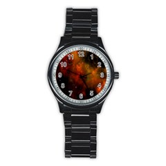 Space Science Stainless Steel Round Watch by artworkshop
