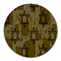 Star-of-david-002 Round Mousepads by nate14shop