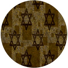 Star-of-david-002 Uv Print Round Tile Coaster by nate14shop