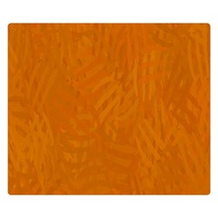 Orange Double Sided Flano Blanket (small) 