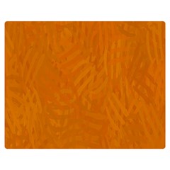 Orange Double Sided Flano Blanket (medium)  by nate14shop