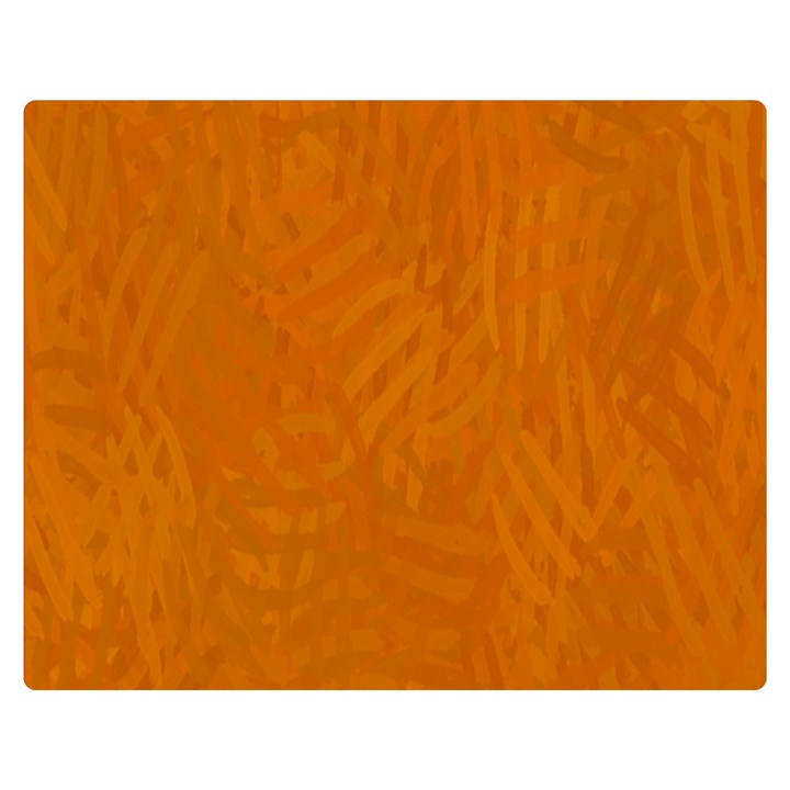 Orange Double Sided Flano Blanket (Medium) 