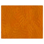 Orange Double Sided Flano Blanket (Medium)  60 x50  Blanket Back