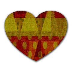 Rhomboid 003 Heart Mousepads by nate14shop