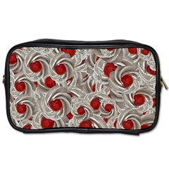 Cream With Cherries Motif Random Pattern Toiletries Bag (One Side)