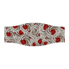 Cream With Cherries Motif Random Pattern Stretchable Headband