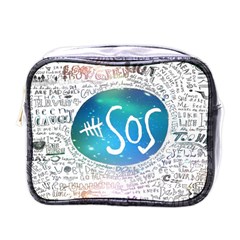 5 Seconds Of Summer Collage Quotes Mini Toiletries Bag (one Side) by nate14shop