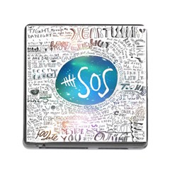 5 Seconds Of Summer Collage Quotes Memory Card Reader (square 5 Slot) by nate14shop