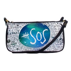 5 Seconds Of Summer Collage Quotes Shoulder Clutch Bag by nate14shop