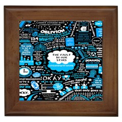 The Fault In Our Stars Collage Framed Tile by nate14shop