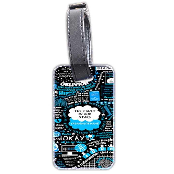 The Fault In Our Stars Collage Luggage Tag (two sides)