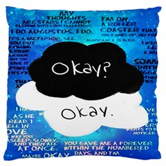 The Fault In Our Stars Large Flano Cushion Case (one Side) by nate14shop