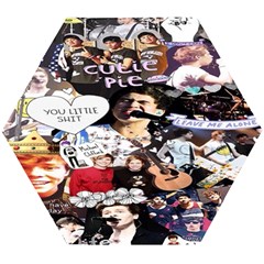 5 Second Summer Collage Wooden Puzzle Hexagon by nate14shop