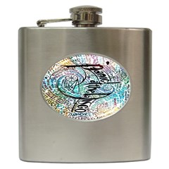 Panic At The Disco Lyric Quotes Hip Flask (6 Oz) by nate14shop