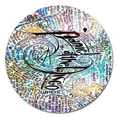 Panic At The Disco Lyric Quotes Magnet 5  (round) by nate14shop