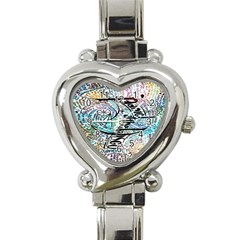 Panic At The Disco Lyric Quotes Heart Italian Charm Watch by nate14shop