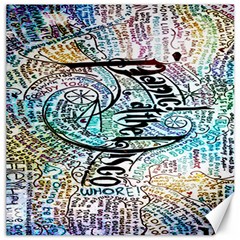 Panic At The Disco Lyric Quotes Canvas 20  X 20  by nate14shop