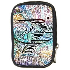 Panic At The Disco Lyric Quotes Compact Camera Leather Case by nate14shop